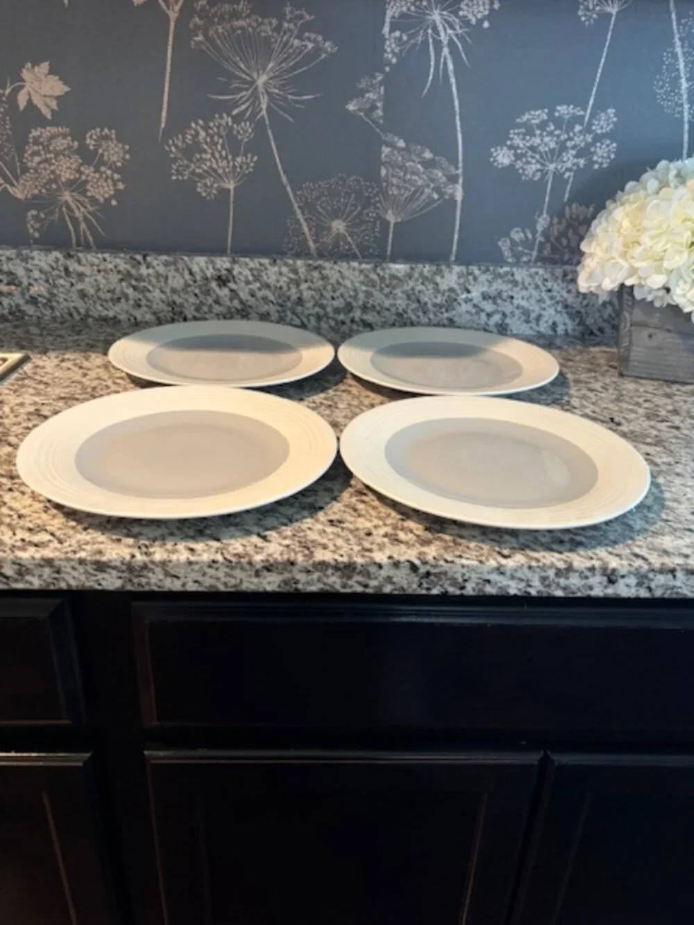 NEW Cream and blue-gray stoneware dinner plates from Target Home - SALE!